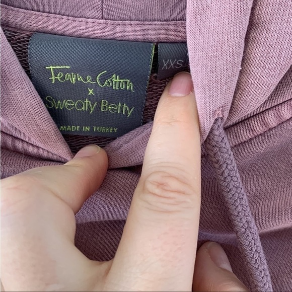 Fearne Cotton Sweaty Betty Cropped Sweatshirt Hoodie - Picture 4 of 8